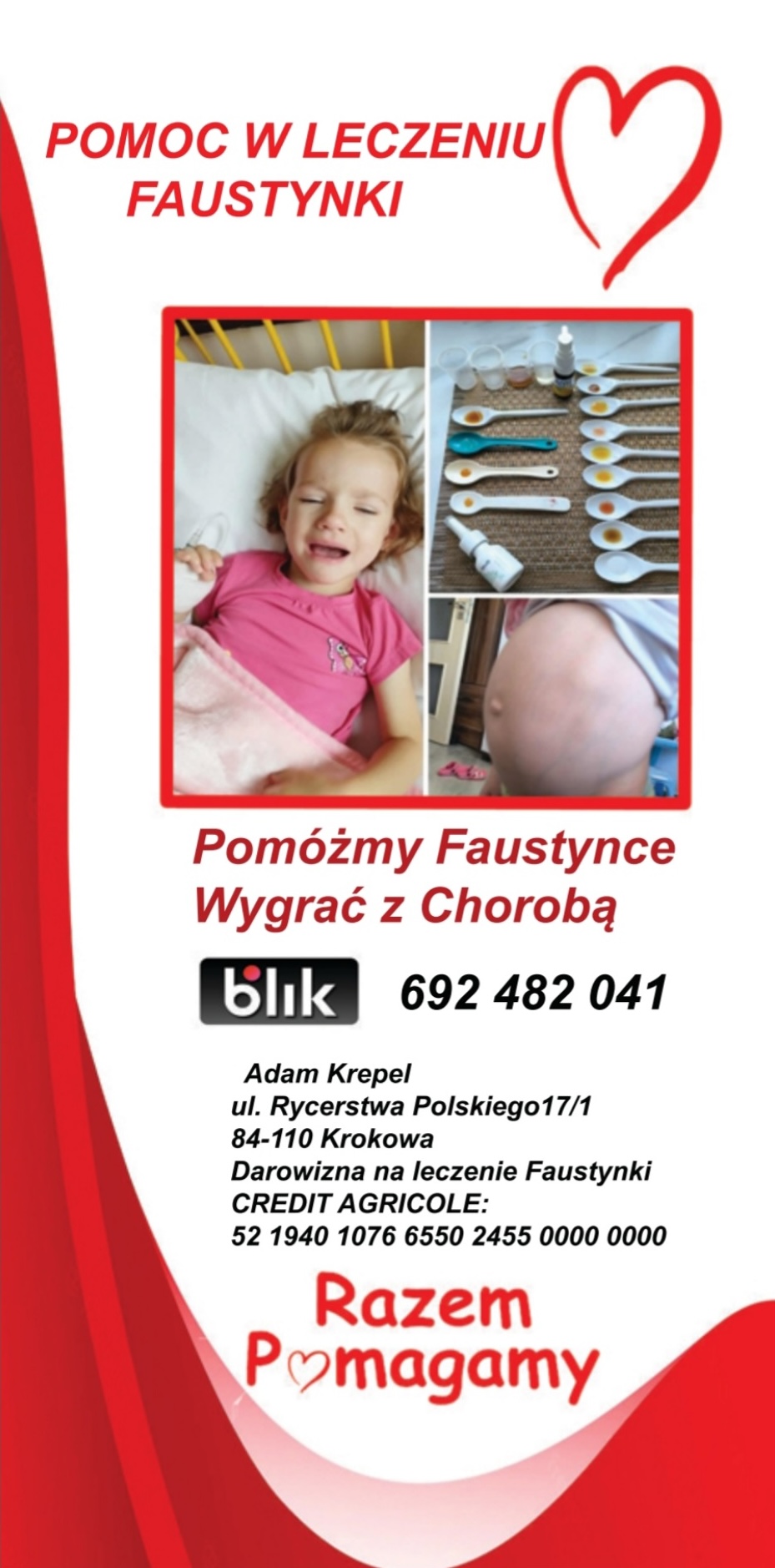 Pomoc w leczeniu dla Faustynki